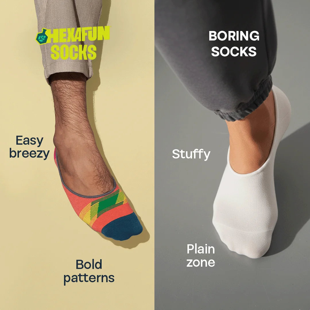 Fusion! Unisex Socks, 100% Organic Cotton, No Show, Pack of 2