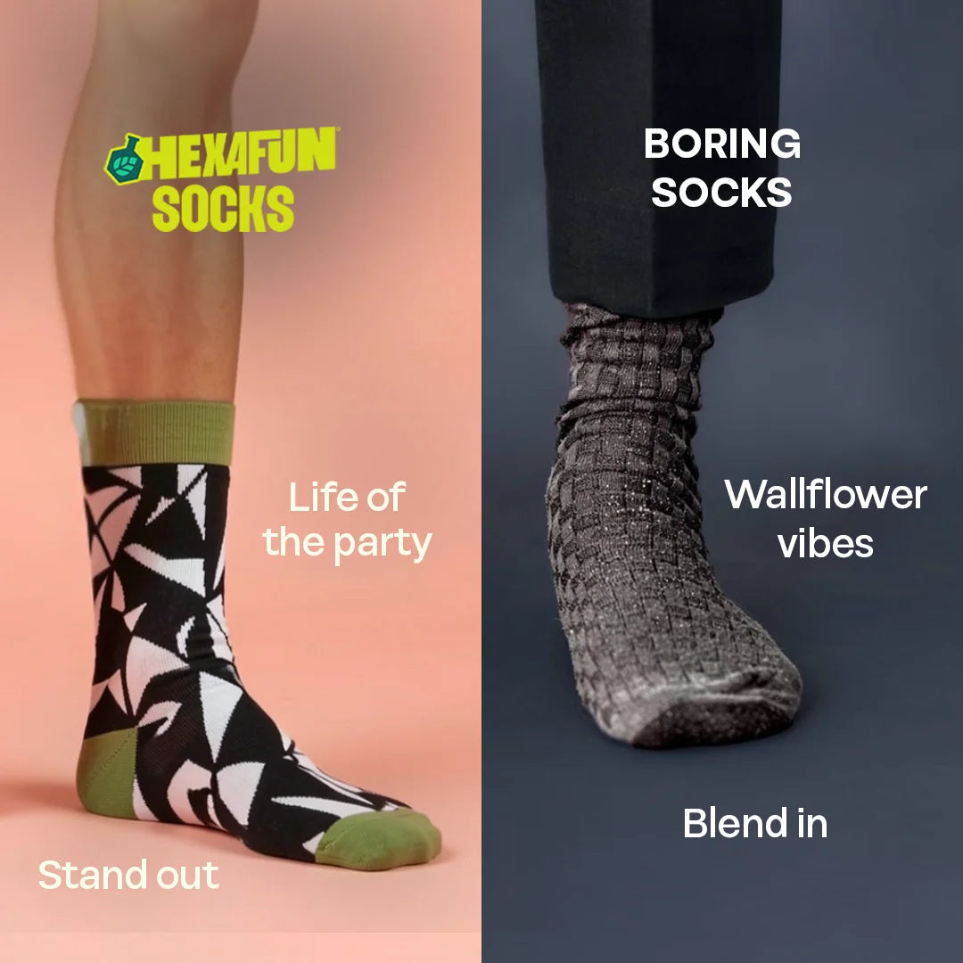Monochromatic! Unisex Socks, 100% Bamboo, Crew Length, Pack of 2