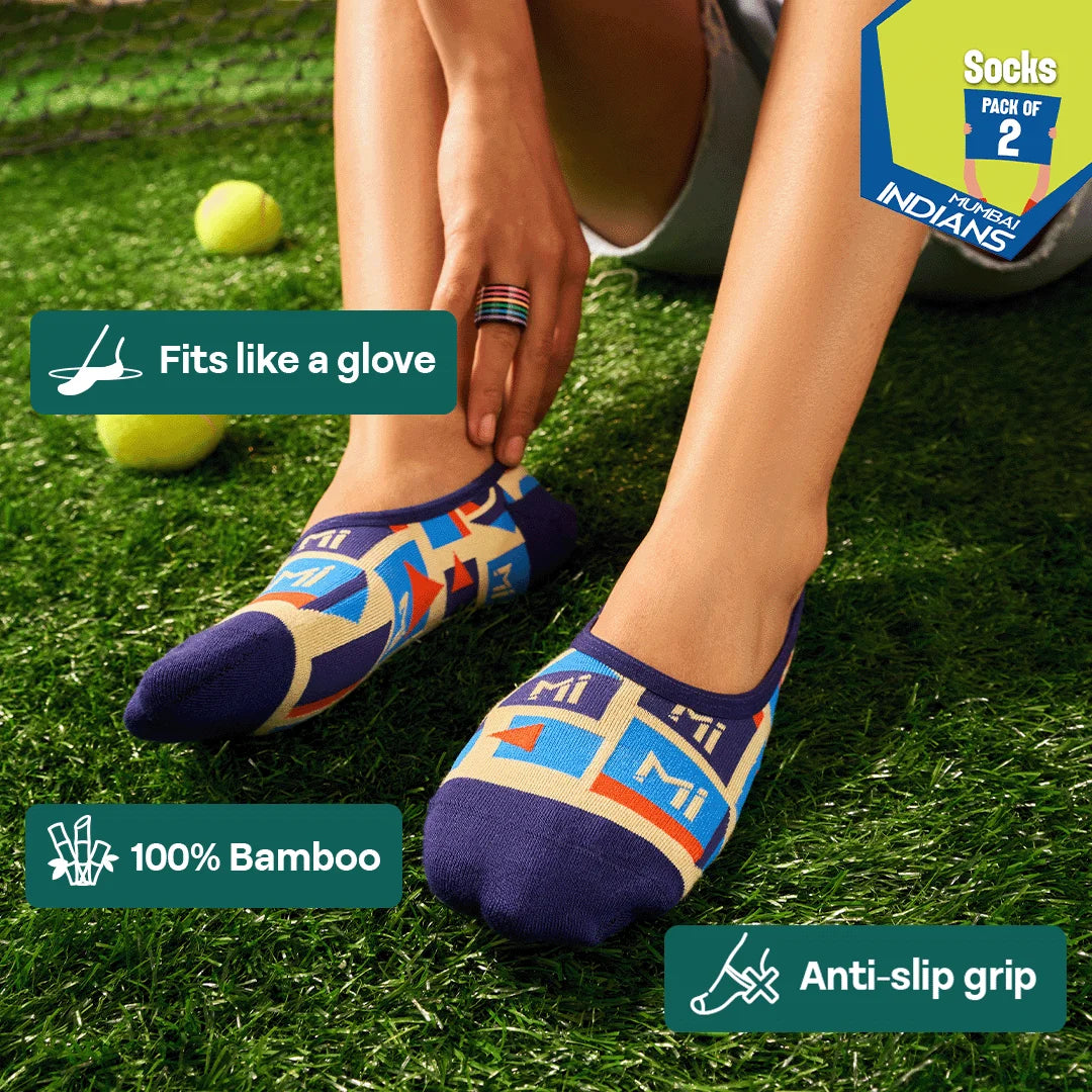Blue Drip Loyal! Unisex Socks, 100% Bamboo, No Show, Pack of 2