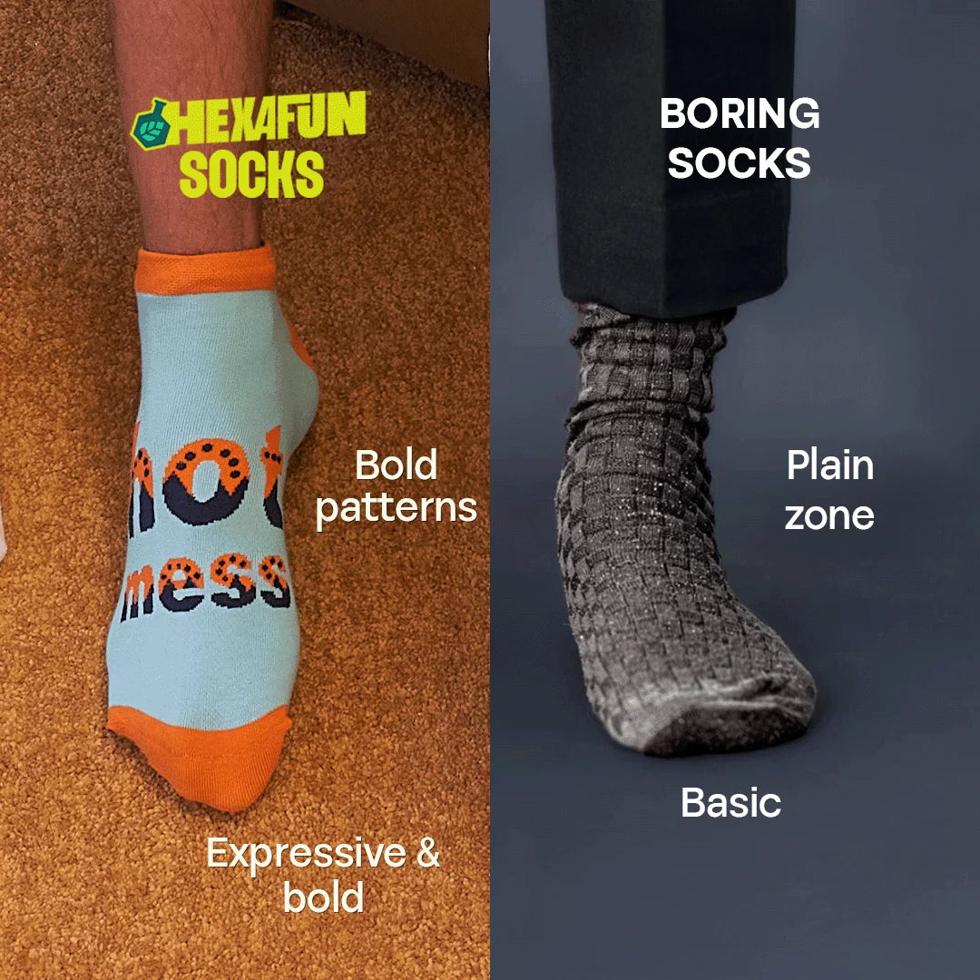 Wordle! Unisex Socks, 100% Organic Cotton, Ankle Length, Pack of 2