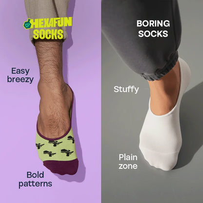 WIP! Wittiness In Progress! Unisex Socks, 100% Organic Cotton, No Show, Pack of 5