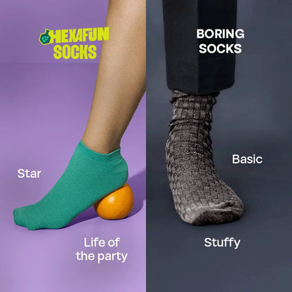 Lazy Maze! Unisex Socks, 100% Organic Cotton, Ankle Length, Pack of 5