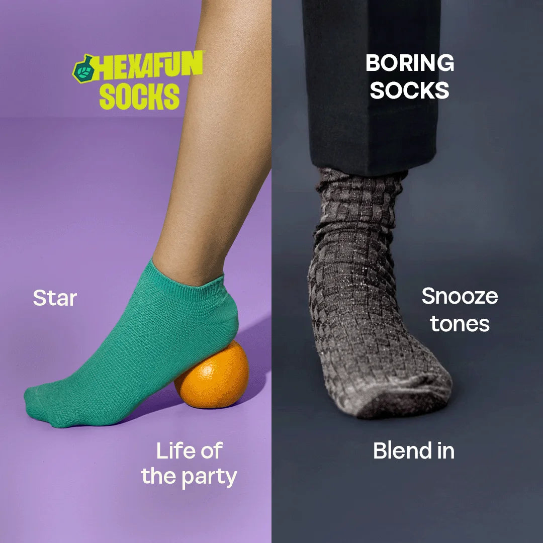 Greeni-fic! Unisex Socks, 100% Organic Cotton, Ankle Length, Pack of 2