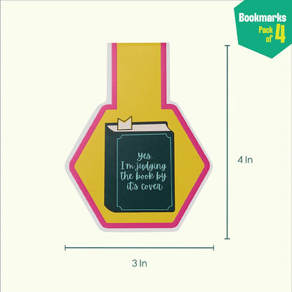 Bookworm AF! Bookmarks, Pack Of 4