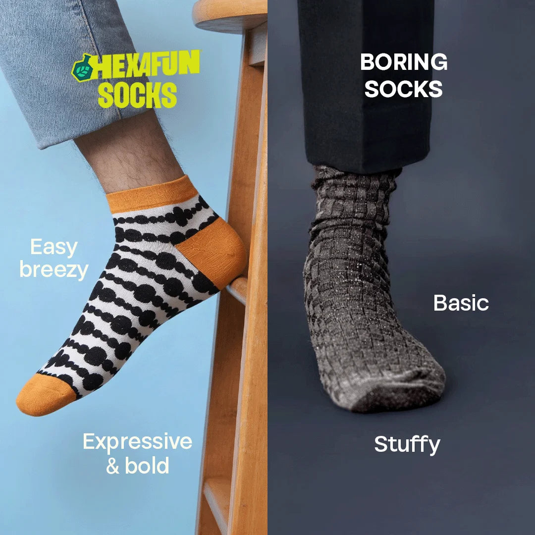 Shape-shift! Unisex Socks, 100% Bamboo, Ankle Length, Pack of 2