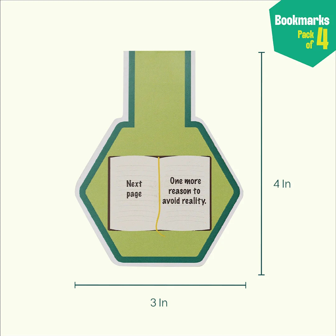 Fictional Escape! Bookmarks, Pack Of 4