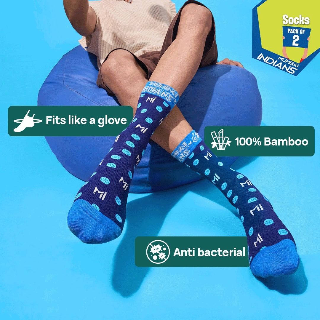 Built To Win! Unisex Socks, 100% Bamboo, Crew Length, Pack of 2