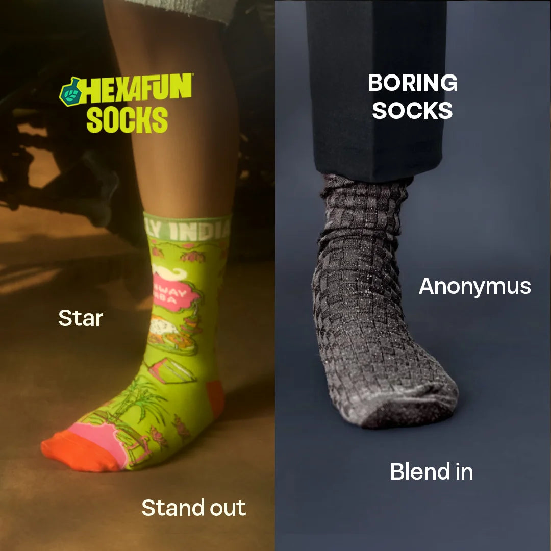 Gedi Gang! Unisex Socks, 100% Bamboo Made, Crew Length, Pack of 2
