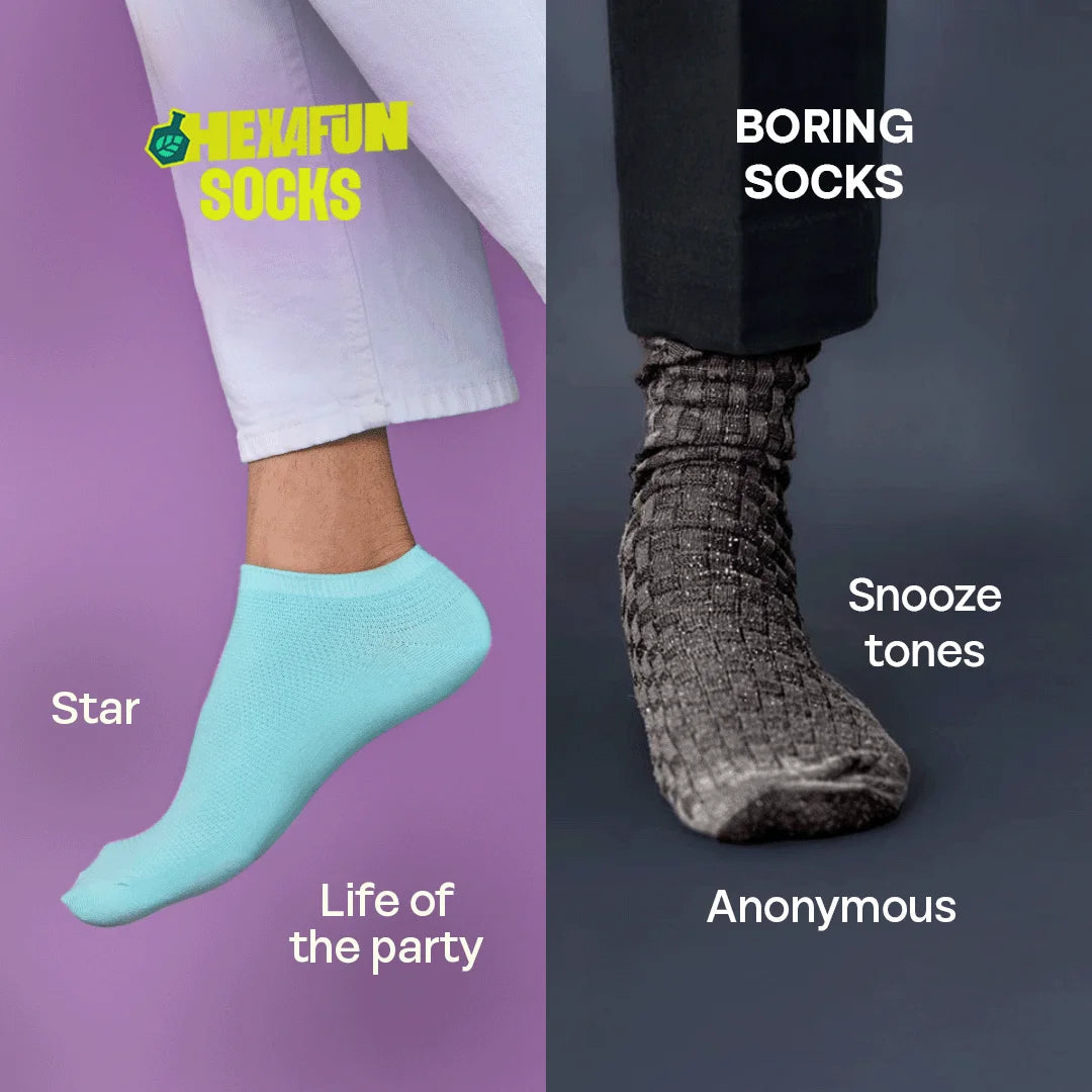 Daydream! Unisex Socks, 100% Organic Cotton, Ankle Length, Pack of 2