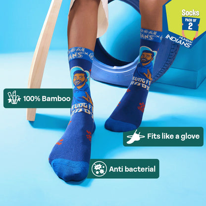 Strike Stompers! Unisex Socks, 100% Bamboo, Crew Length, Pack of 2