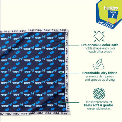 Match Day Mood! 100% Organic Cotton, Unisex Hankies, Pack of 7