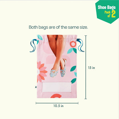 Belly Magic! Shoe Bags, 100% Organic Cotton, Pack of 2