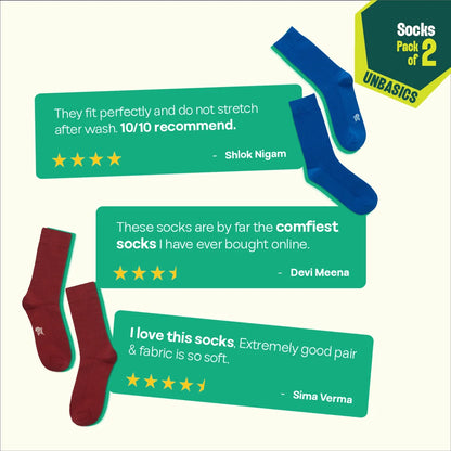 Berry Picking! Unisex Socks, 100% Organic Cotton, Crew Length, Pack of 2