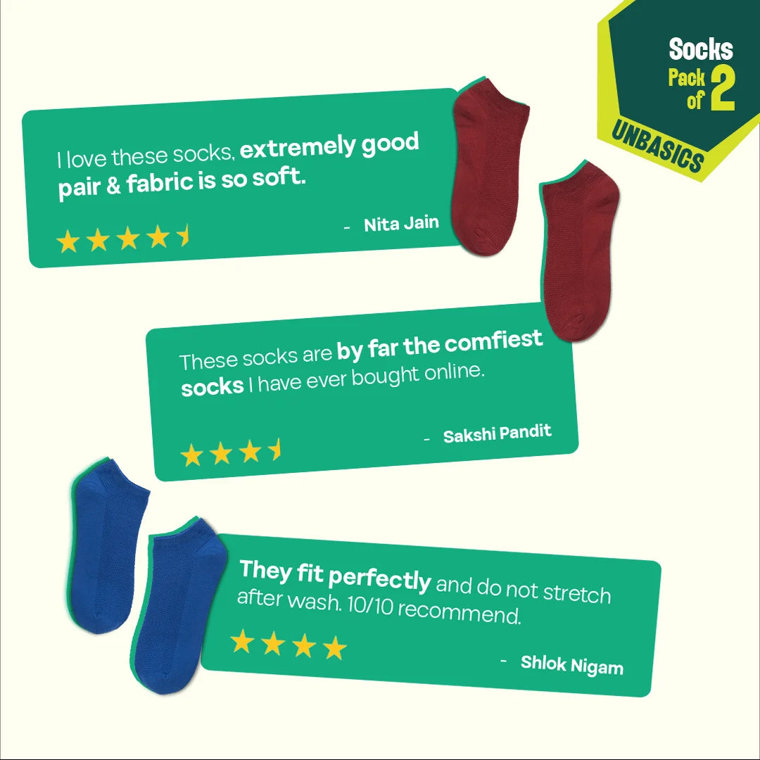 Berry Picking! Unisex Socks, 100% Organic Cotton, Ankle Length, Pack of 2