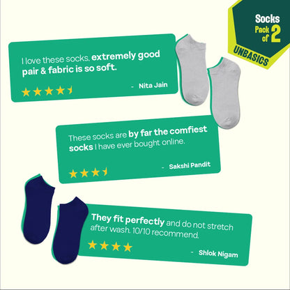 Nightfall! Unisex Socks, 100% Organic Cotton, Ankle Length, Pack of 2