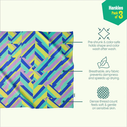 Error 404! Unisex Hankies, 100% Organic Cotton, Pack of 3