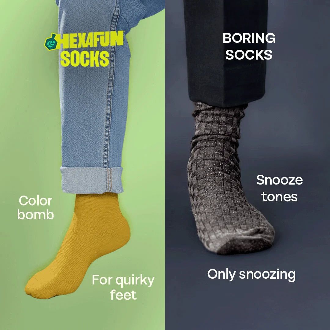 Badass Bold! Unisex Socks, 100% Organic Cotton, Crew Length, Pack of 12