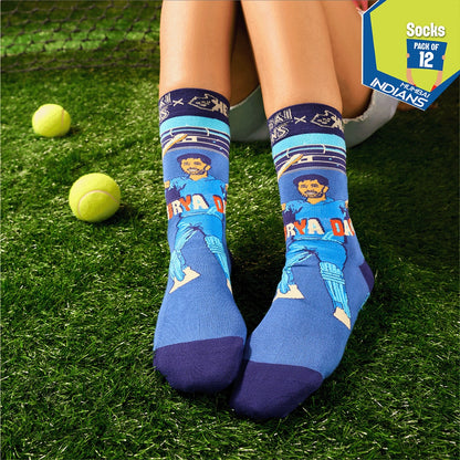 Paltan Certified! Unisex Socks, 100% Bamboo, Crew Length, Pack of 12