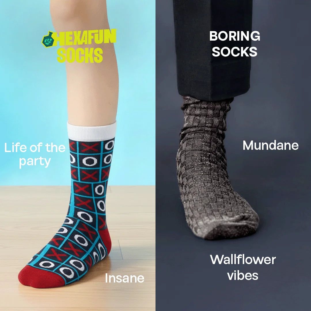 Strike A Pose! Unisex Socks, 100% Bamboo, Crew Length, Pack of 9