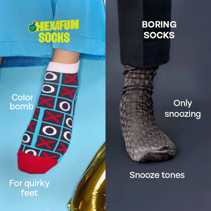 Strike A Pose! Unisex Socks, 100% Bamboo, Ankle Length, Pack of 9