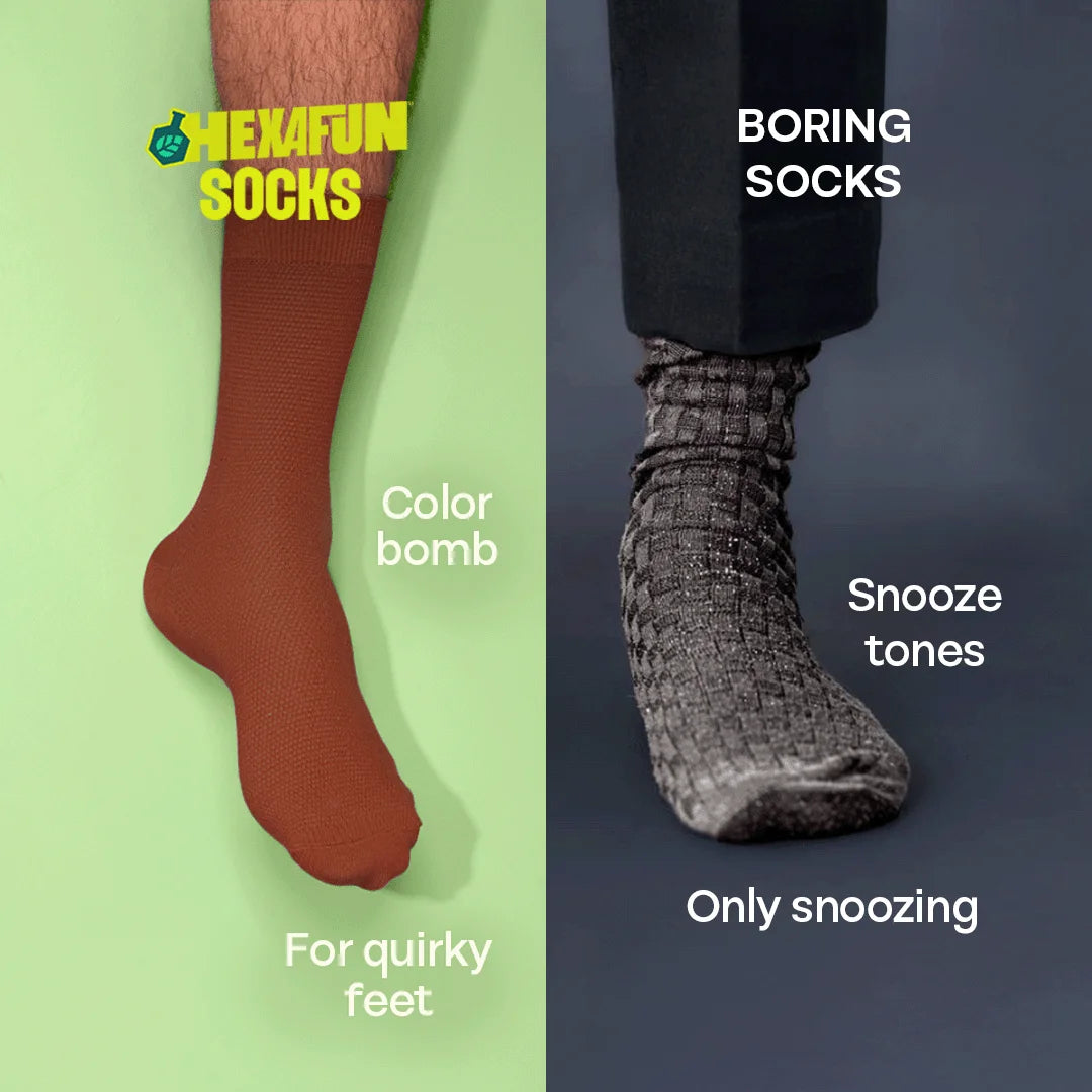 Smoky Mocha! Unisex Socks, 100% Organic Cotton, Crew Length, Pack of 9
