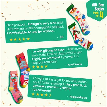 Bloomin��� Wild! Unisex Crew Length Socks, 100% Bamboo, Gift Bo