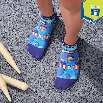 Paltan Certified! Unisex Socks, 100% Bamboo, Ankle Length, Pack of 12