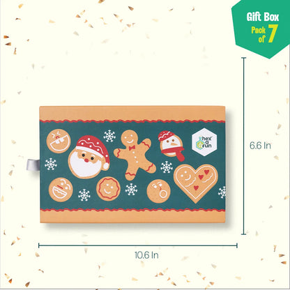 Ginger Goodies! Unisex Hankies, 100% Organic Cotton, Gift Box of 7