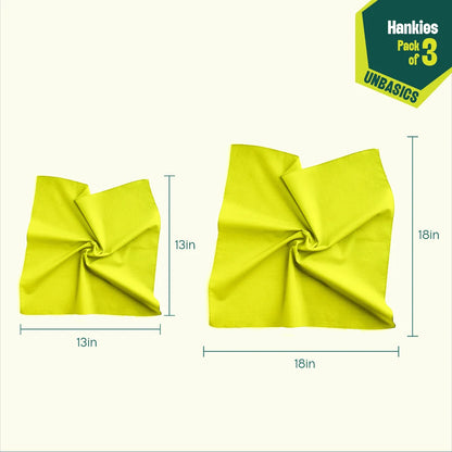 Candy Land! Unisex Hankies, 100% Organic Cotton, Pack of 3