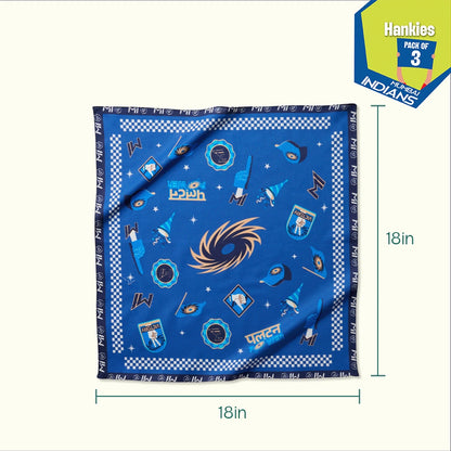 MI Paglu! 100% Organic Cotton, Unisex Hankies, Pack of 3
