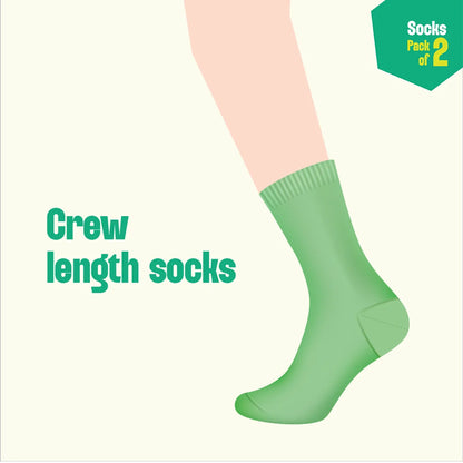 Take Me Black! Unisex Socks, 100% Bamboo, Crew Length, Pack of 2