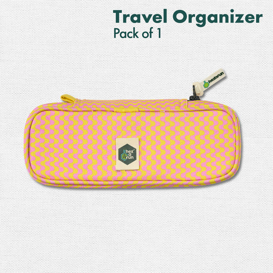 Trippy, Travel Organizer, 100% Organic Cotton, Medium Size, Pack of 1