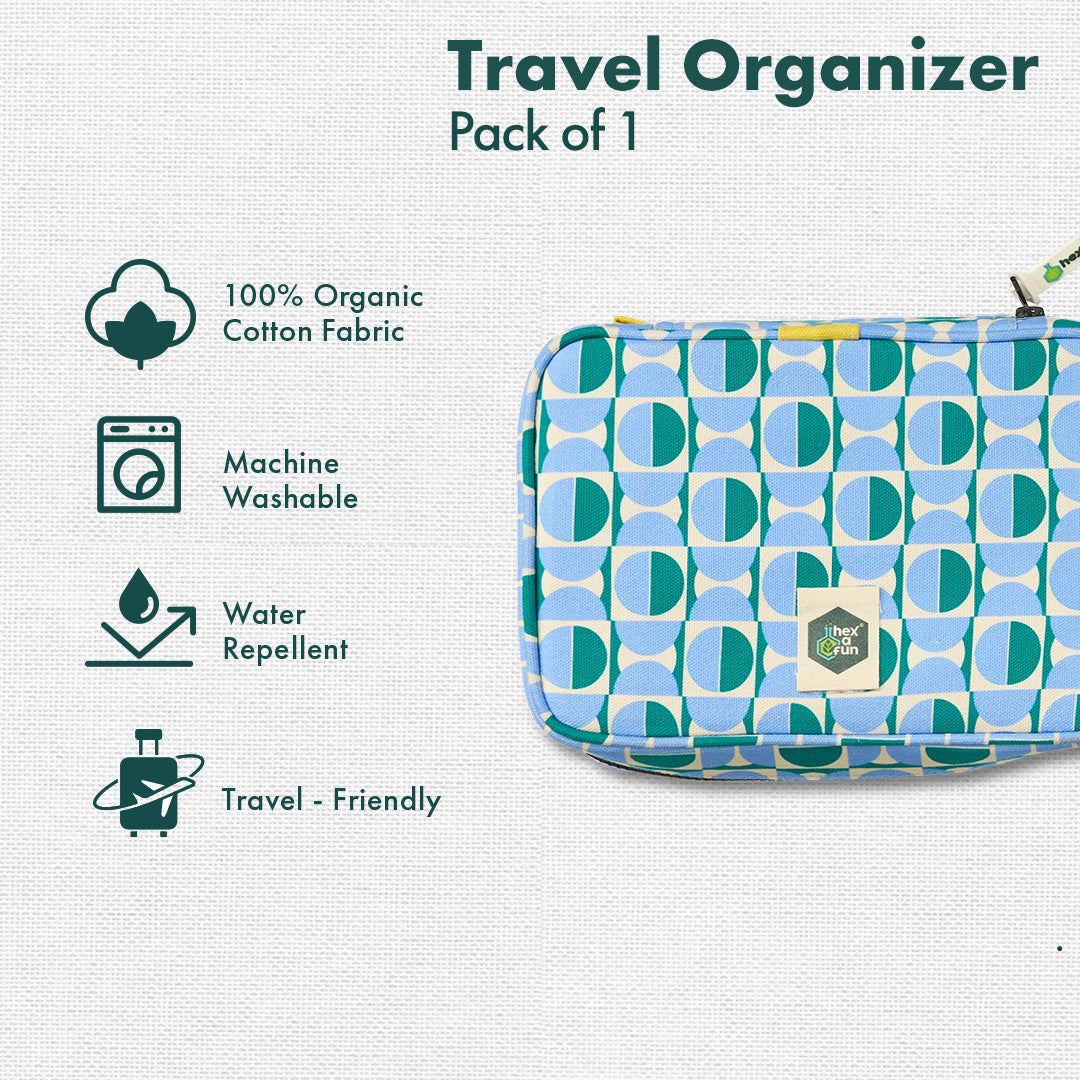 Circle It, Travel Organizer, 100% Organic Cotton, Large Size, Pack of 1