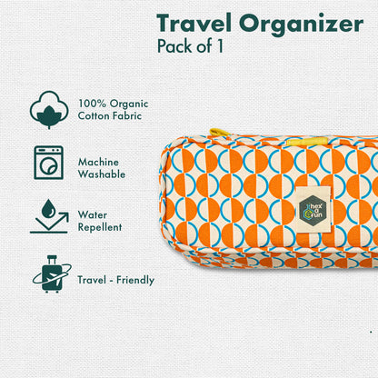 Tangy, Travel Organizer, 100% Organic Cotton, Medium Size, Pack of 1