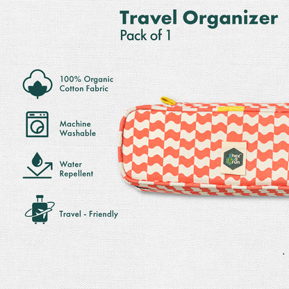 Hallucination, Travel Organizer, 100% Organic Cotton, Medium Size, Pack of 1