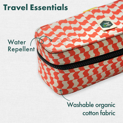 Hallucination! Travel Essentials, 100% Sustainable Fabric, Pack of 7 + Free Travel Organizer, Medium Size