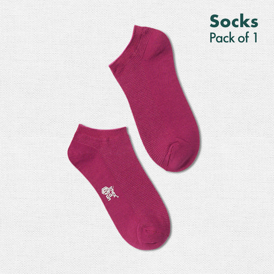 Sugar Plum! Unisex Socks, 100% Organic Cotton, Ankle Length, Pack of 1