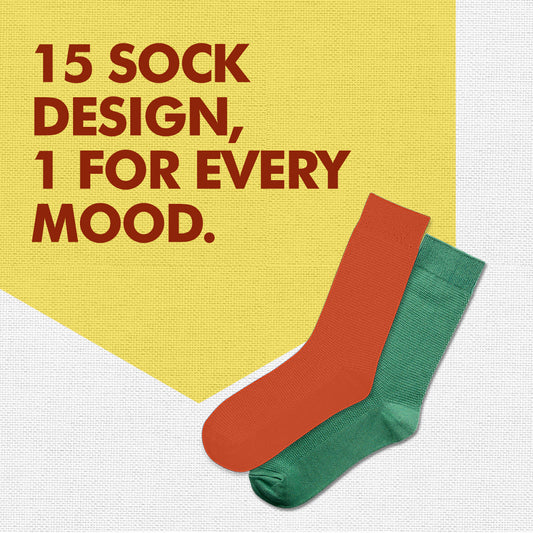 My Socks Drawer! Series 2! Unisex Socks, 100% Organic Cotton, Crew Length, Pack of 15 + Free Tin Box