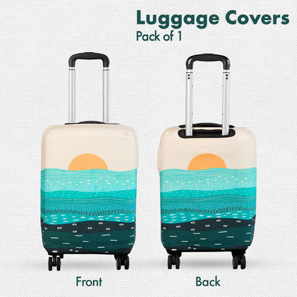 Holiday Calling! Luggage Cover, 100% Organic Cotton Lycra, Large Size, Pack of 1