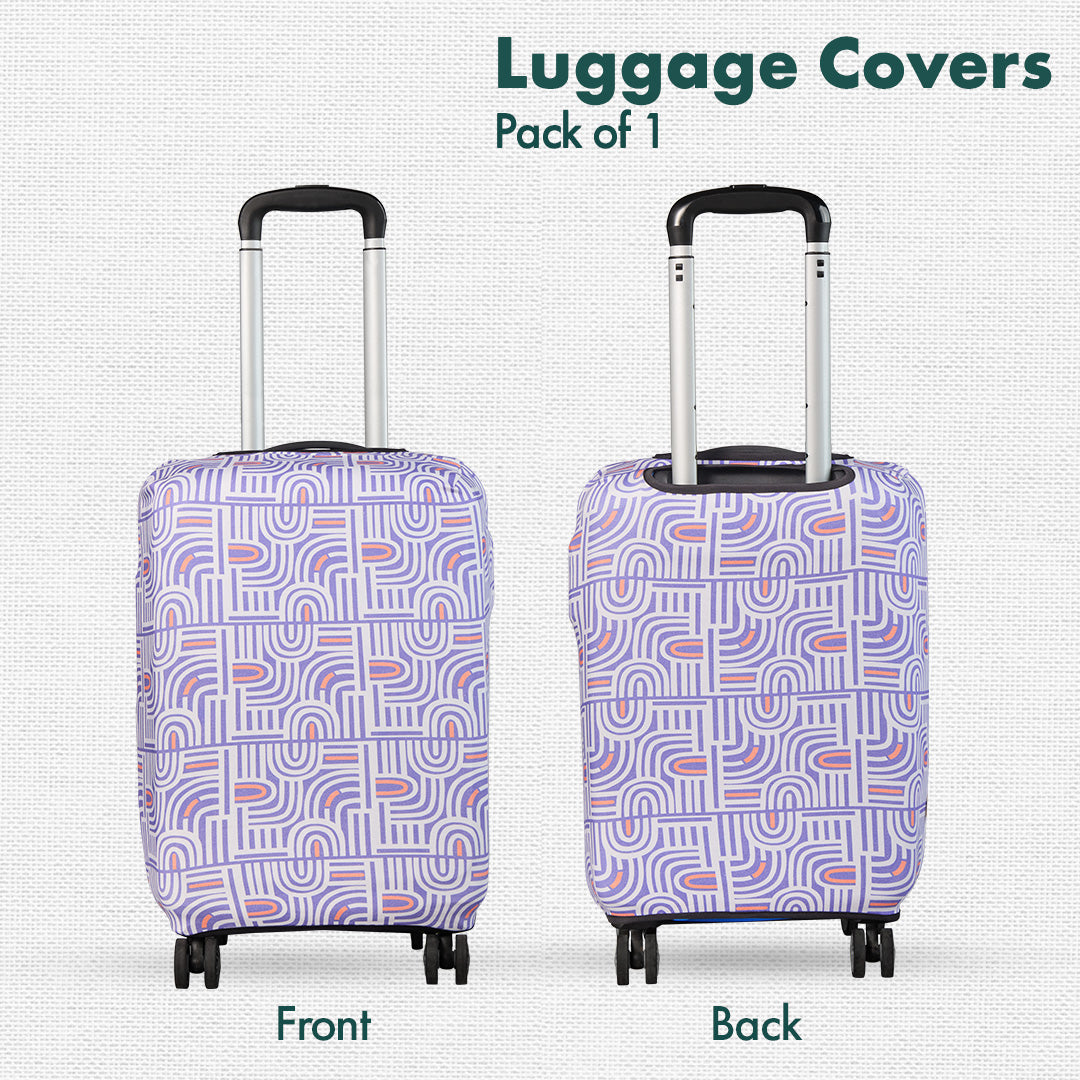 Travel Tango! Luggage Cover, 100% Organic Cotton Lycra, Large Size, Pack of 1