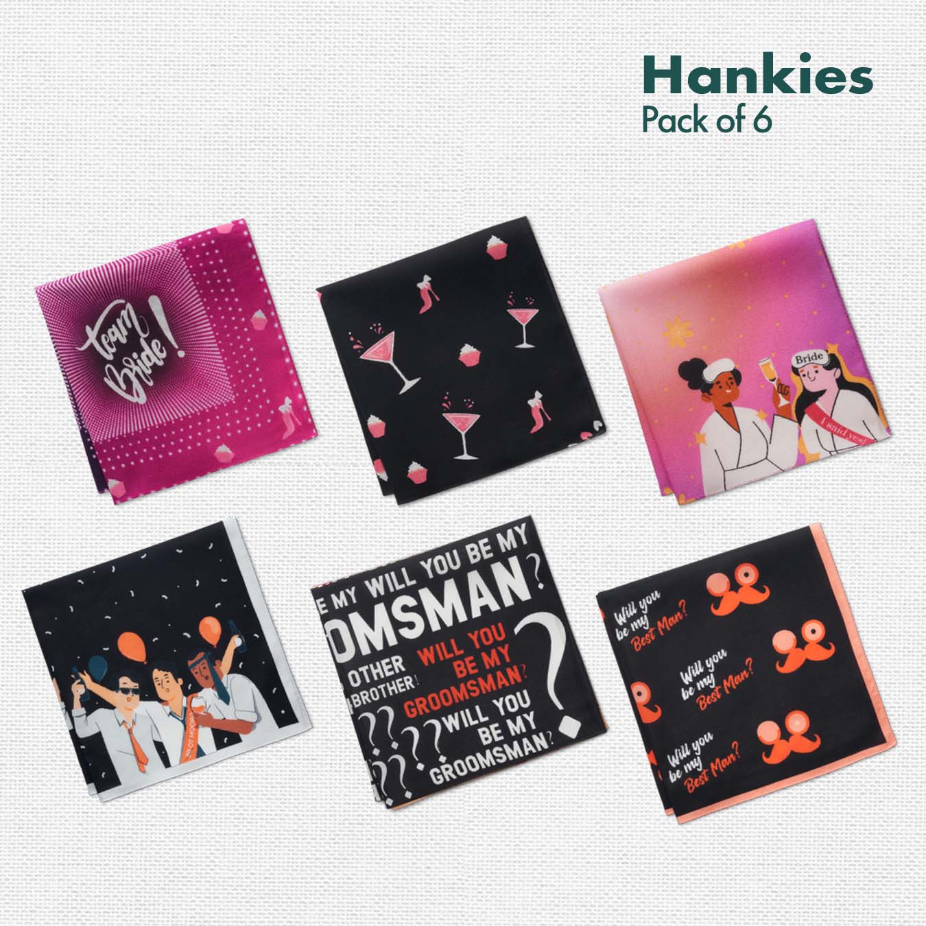 Buy stylish 100 organic cotton women handkerchiefs online hex a fun