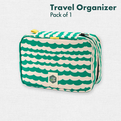 Striped, Storage Pouch, 100% Organic Cotton, Large Size, Pack of 1