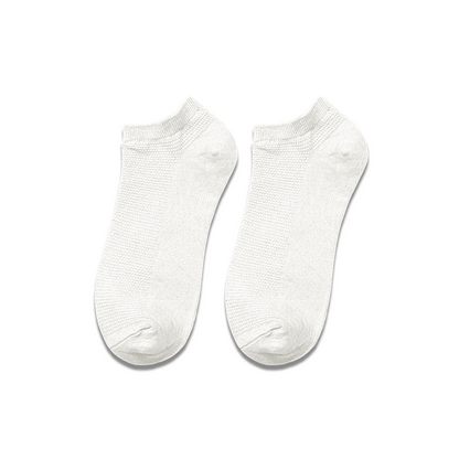 Milky White! Unisex Socks, 100% Cotton, Ankle Length, Pack of 1