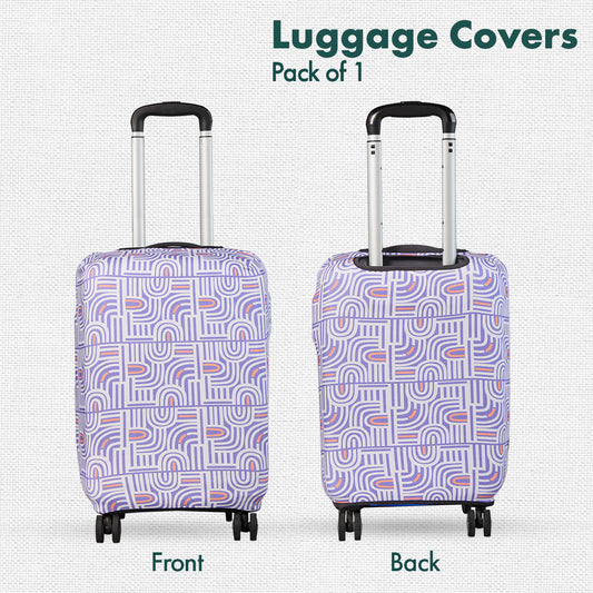 Travel Tango! Luggage Cover, 100% Organic Cotton Lycra, Small Size, Pack of 1