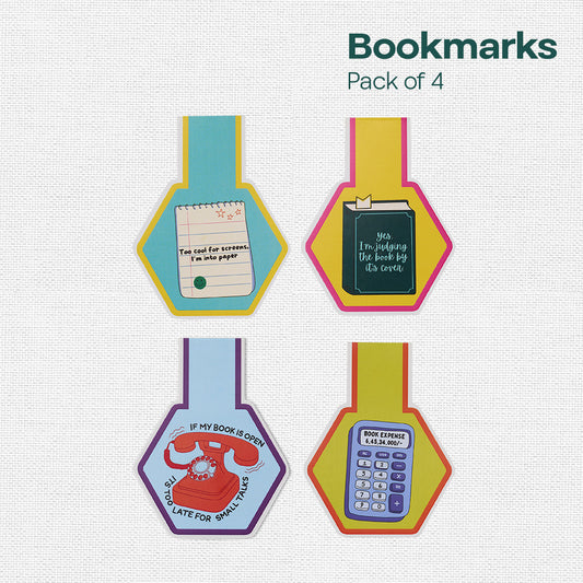 Bookworm AF! Bookmarks, Pack Of 4