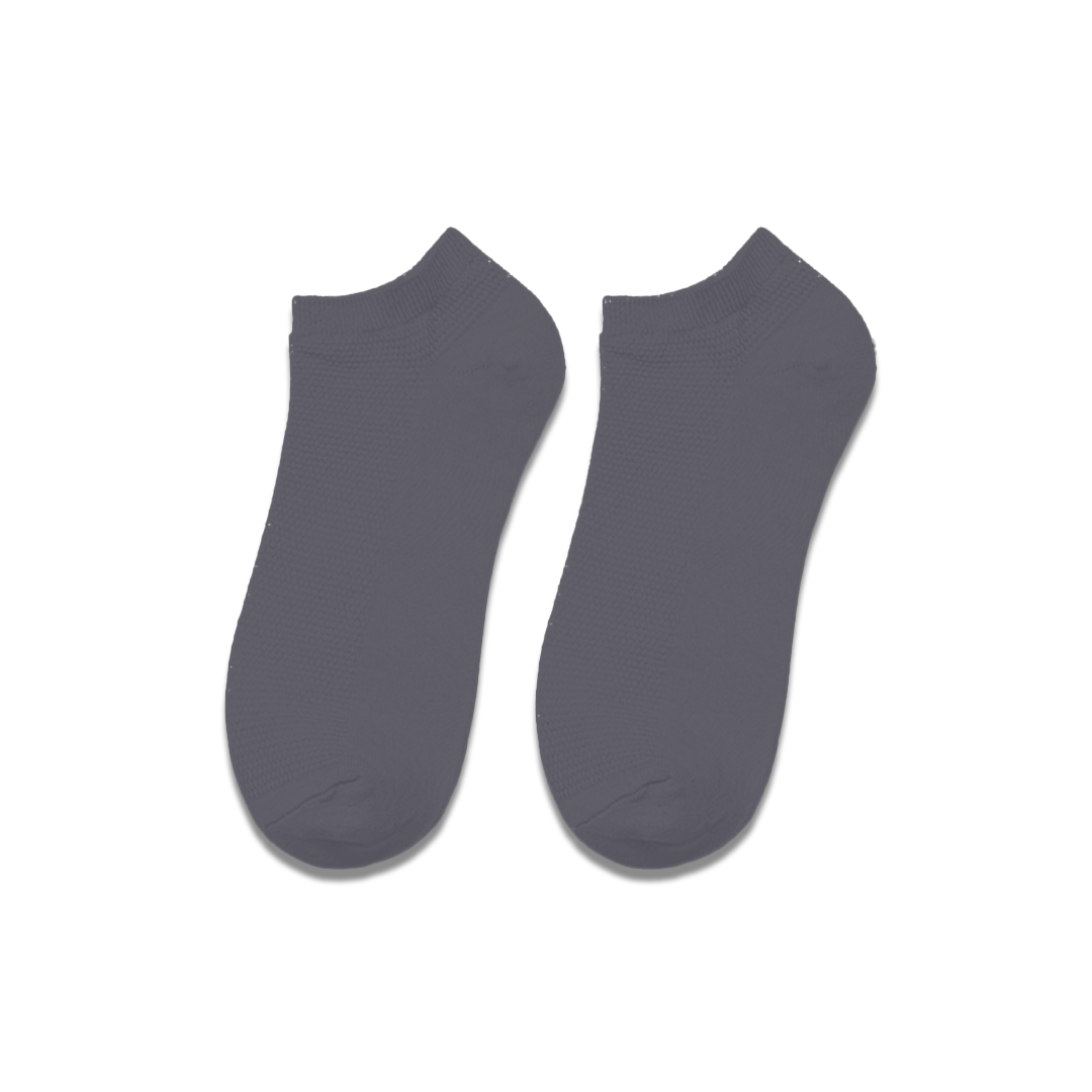 Charcoal Grey! Unisex Socks, 100% Cotton, Ankle Length, Pack of 1