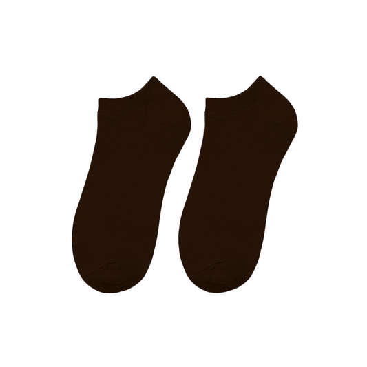 Mocha Brown! Unisex Socks, 100% Cotton, Ankle Length, Pack of 1