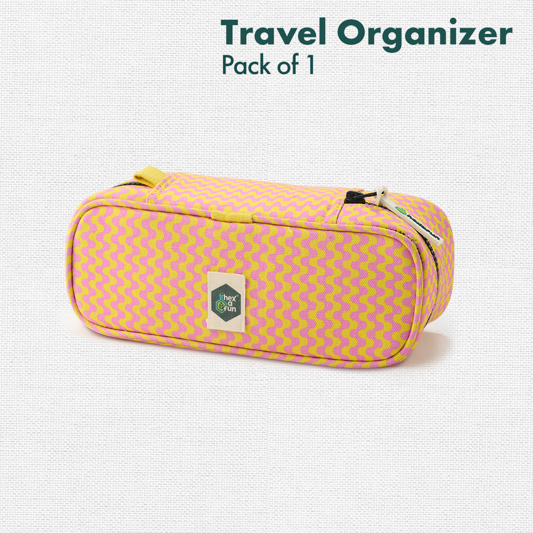 Trippy, Travel Organizer, 100% Organic Cotton, Medium Size, Pack of 1