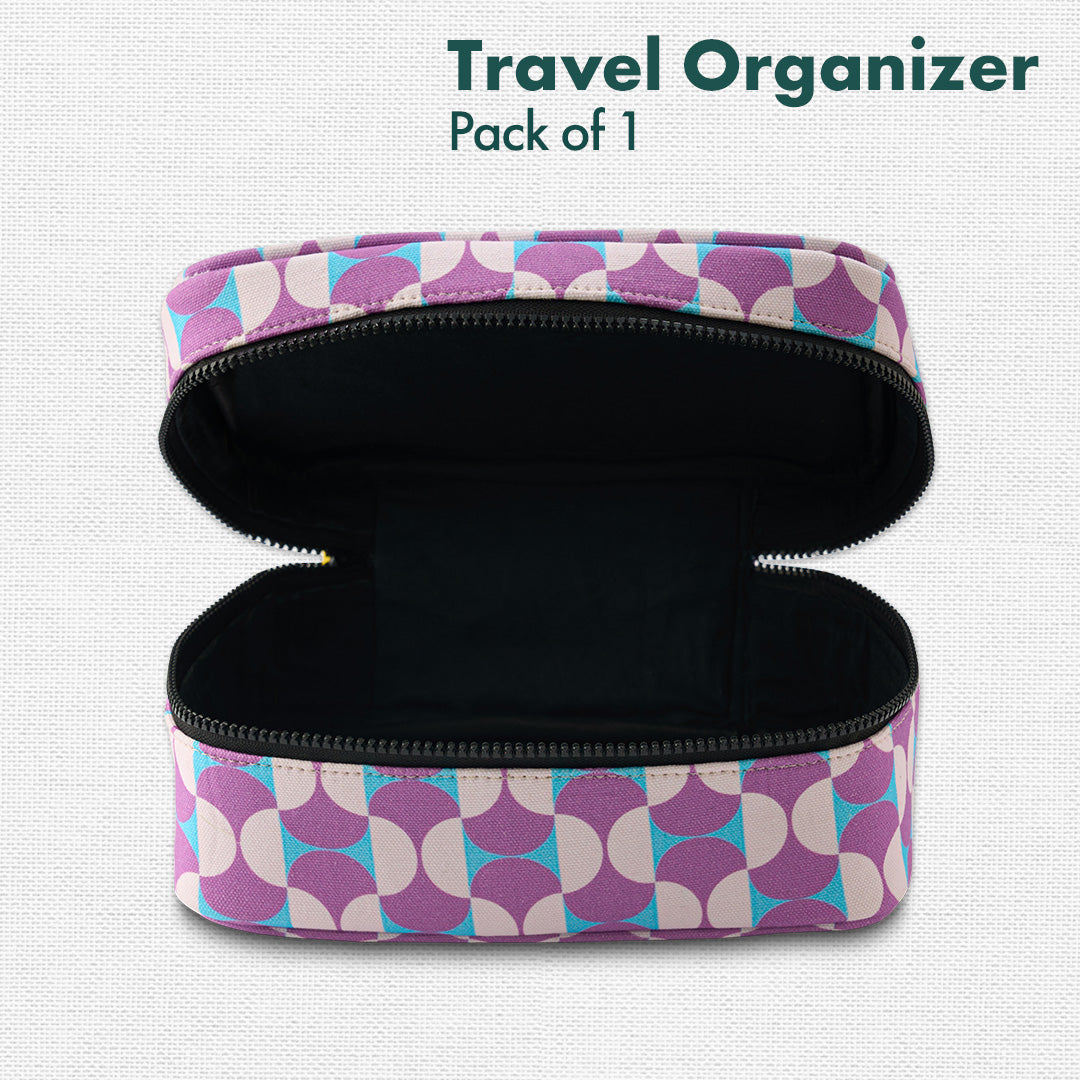 Retro, Travel Organizer, 100% Organic Cotton, Large Size, Pack of 1