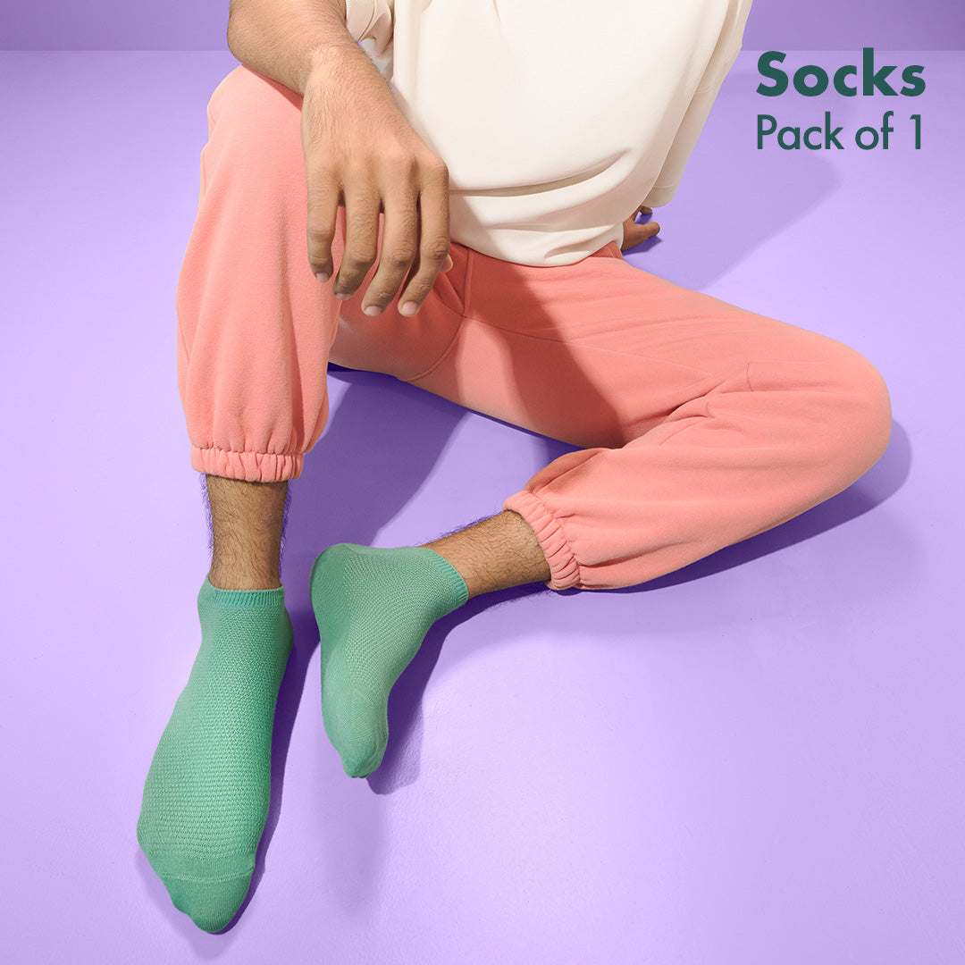 Pistachio Pudding! Unisex Socks, 100% Organic Cotton, Ankle Length, Pack of 1